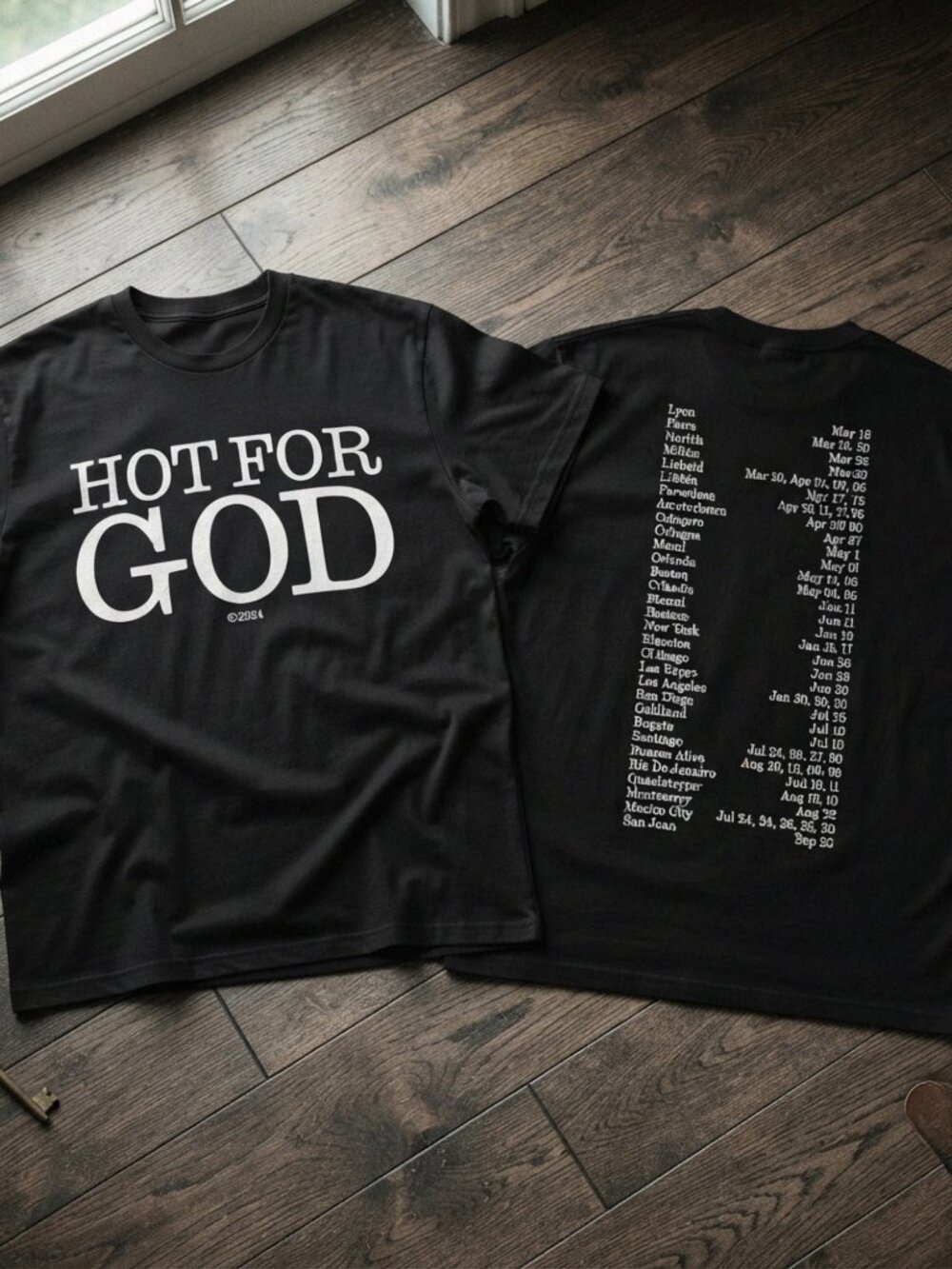 Hot For God Tour 2026 Vintage Graphic T-Shirt